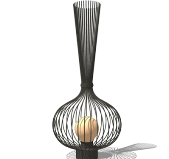 现代草坪灯su模型