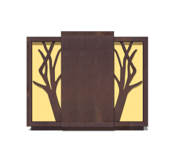 中式草坪灯su模型