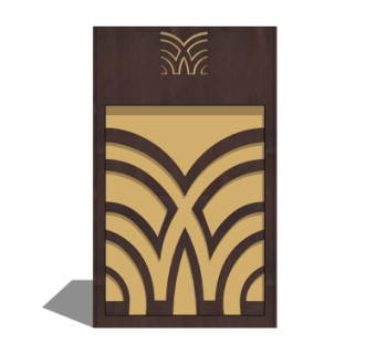 中式草坪灯su模型