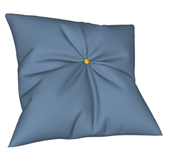 现代布艺抱枕su模型