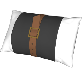 现代布艺抱枕su模型