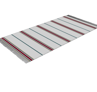 现代布艺地毯su模型