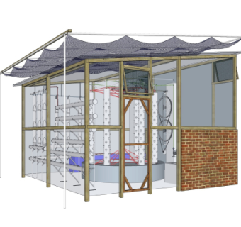 现代温室大棚免费su模型