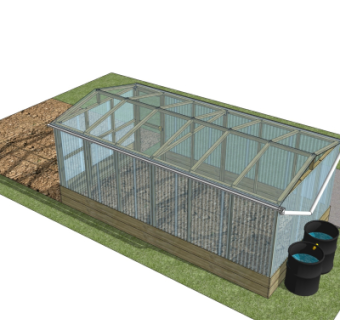 现代温室大棚免费su模型