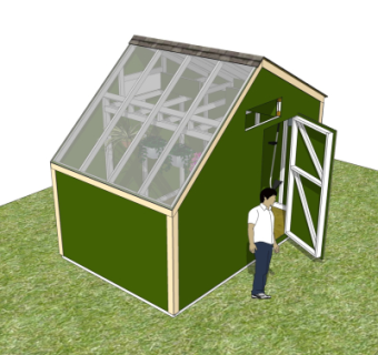 现代温室大棚免费su模型