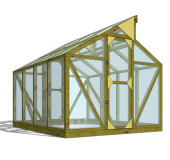 现代温室大棚免费su模型