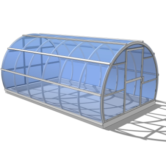 现代温室大棚免费su模型