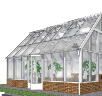现代温室大棚免费su模型