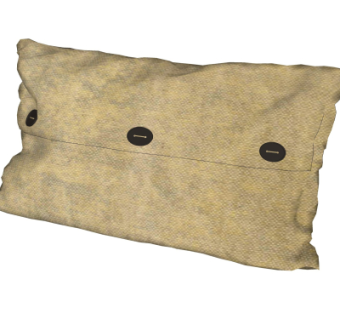 现代布艺抱枕su模型