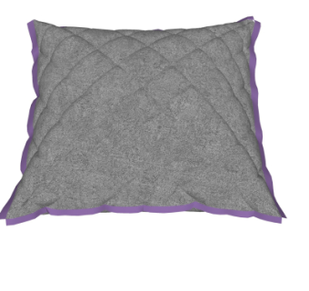 现代布艺抱枕su模型