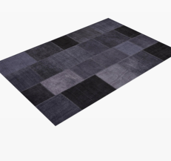 现代布艺地毯su模型