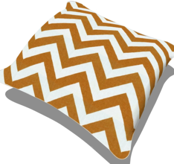 现代布艺抱枕su模型