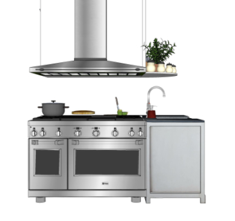 现代集成灶su模型