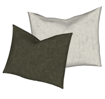 现代布艺抱枕su模型