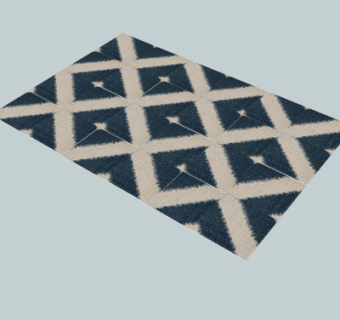 现代布艺地毯su模型