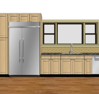 现代橱柜su模型