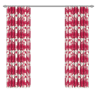 现代窗帘su模型