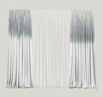 现代窗帘su模型