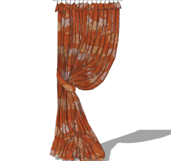 现代窗帘su模型