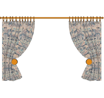 现代窗帘su模型