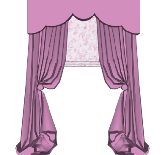 现代窗帘su模型