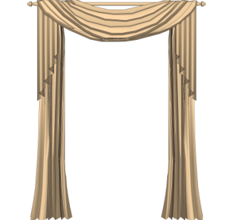 现代窗帘su模型