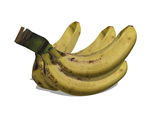 现代水果香蕉su模型