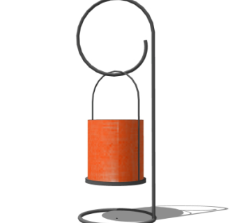 现代台灯su模型