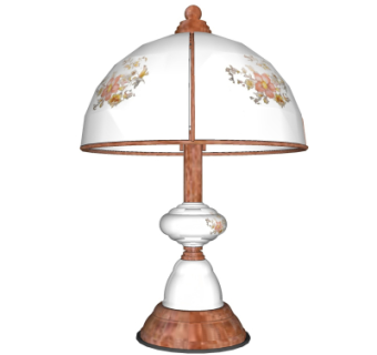 欧式台灯su模型