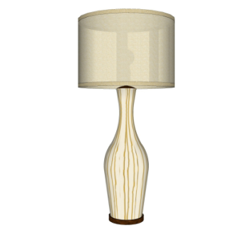 欧式台灯su模型