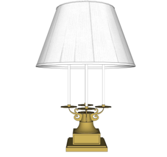 欧式台灯su模型