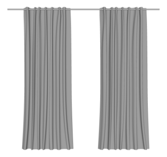 现代窗帘su模型