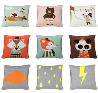 现代布艺抱枕su模型