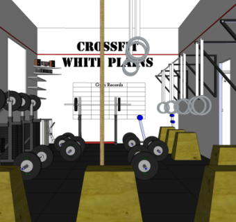 现代健身器材su模型