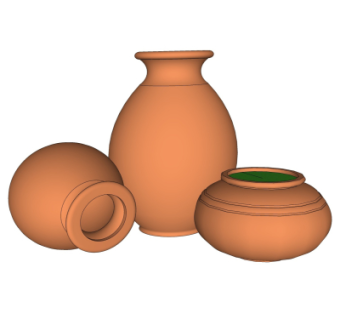 现代陶罐su模型