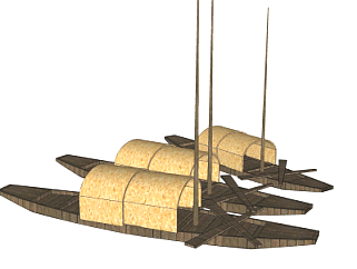 <em>中式渔船</em>su模型