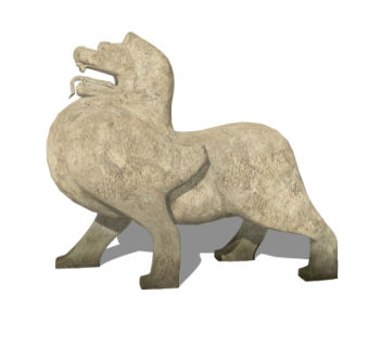 现代动物雕塑su模型