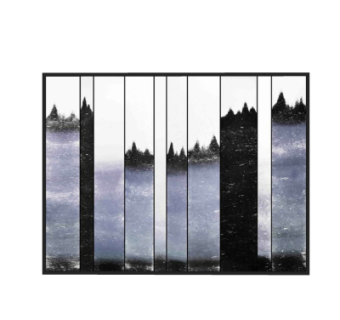 新中式屏风隔断su模型