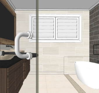 现代浴室卫生间su模型