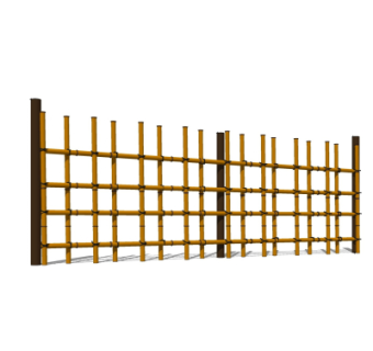 现代竹子栏杆su模型