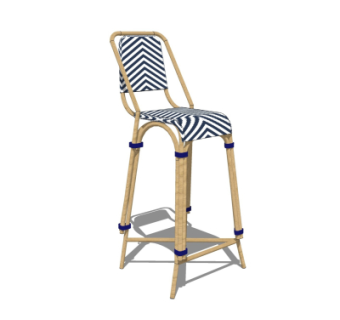 现代吧台椅su模型