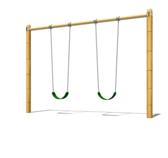 现代户外秋千su模型