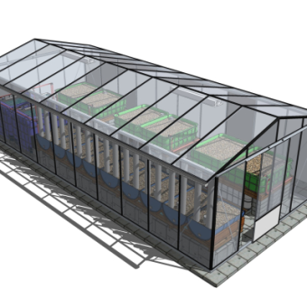 现代温室大棚免费su模型