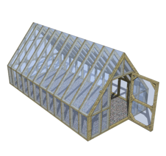 现代温室大棚免费su模型
