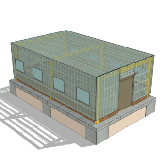 现代温室大棚免费su模型