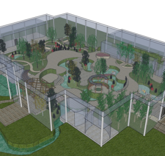 现代温室大棚免费su模型