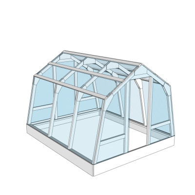 现代温室大棚su模型