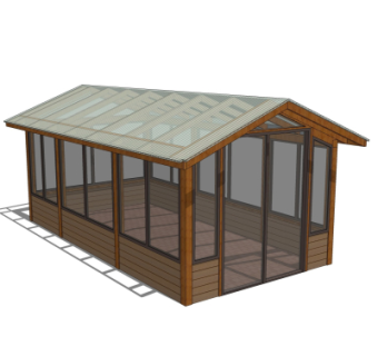 现代温室大棚免费su模型