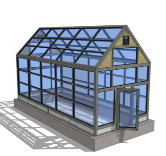 现代温室大棚免费su模型