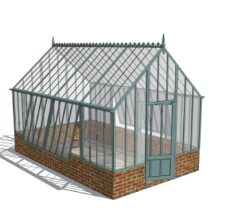 现代温室大棚免费su模型